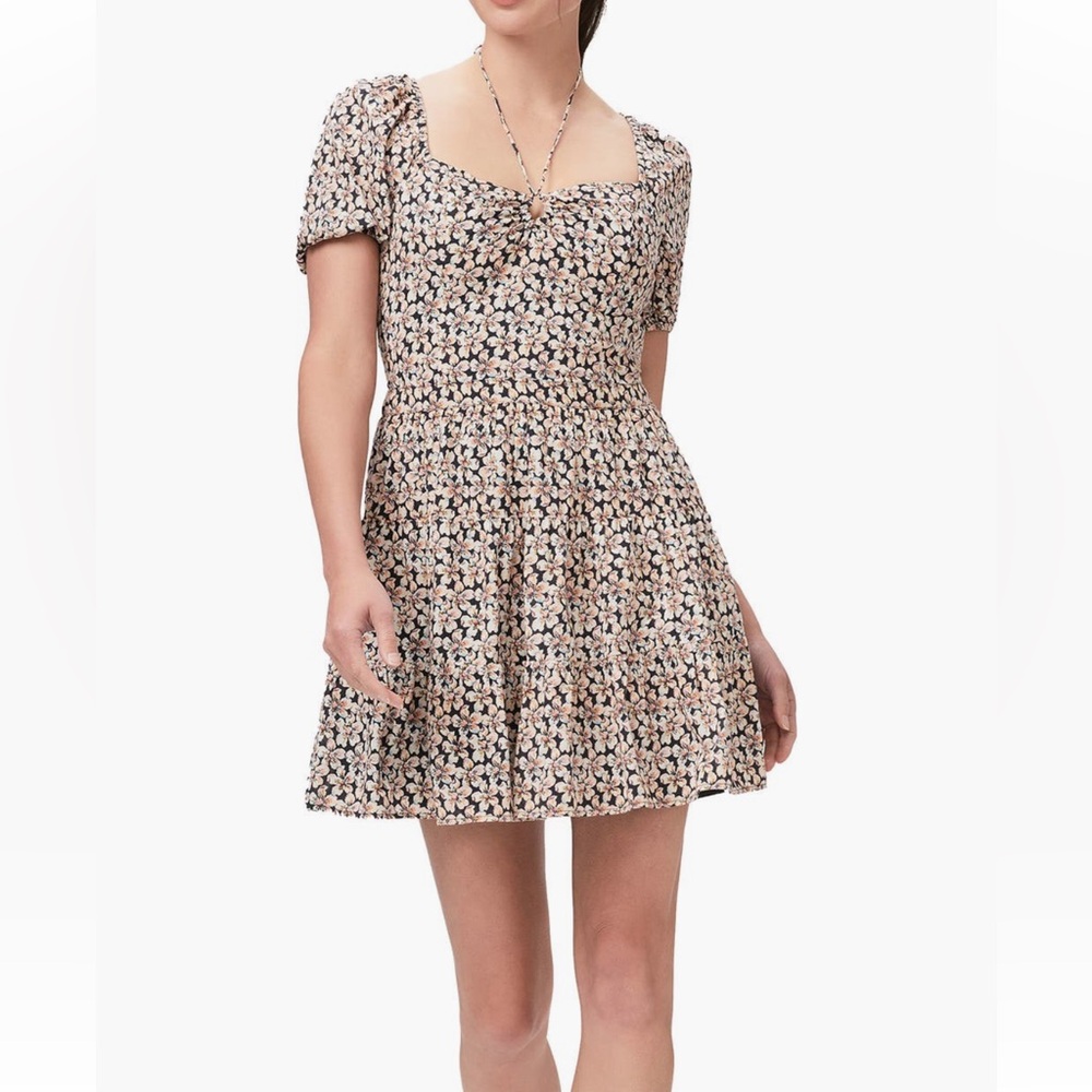 Paige azul print mini dress in M